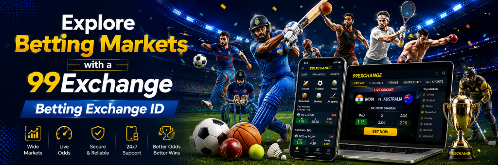 Explore live betting markets on the 99 Exchange app